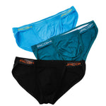 3 Pack Men's Low-Rise High Cut Sexy Supportive U-Pouch Bikini