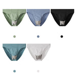 3 Pack Men's Sexy Mesh Breathable Gun Egg Separation Cotton Briefs