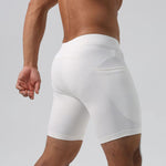 Men's Ultra-Stretch Sharkskin Ice Silk Compression Pants with Pocket