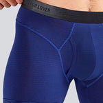 2 Pack Men's 3-Way Lift Icy Silk Striped Ultra Comfort & Breathable Boxer Briefs