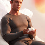 Men's Loungewear-Style Warm-Touch Tag-Free Smooth Soft-Touch Thermal Sets