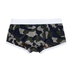 2 Pack Men's Camouflage Print Mesh Supportive Fit Touch-Free Soft-Touch Trunks