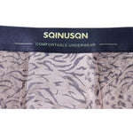 3 Pack Men's Leopard Print Seamless Hem & Comfortable Trunks