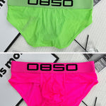2 Pack Men's Comfortable Breathable Sports Solid Color Briefs