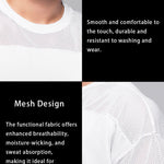 Men's Stretchy Breathable Mesh Short-Sleeve Shirt Sports Running Casual Top T-Shirt