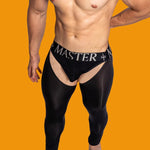 Men's Low-Waist Sexy Hollow Silk-Smooth Semi-Transparent Thermal Pants