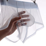 Men’s Sheer Mesh Trunks with U-Shaped Support Pouch