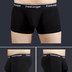 FreeLonger Men's Comfy Separate Support Pouch Trunks