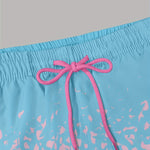 Men's Gradient Quick-Dry Double-Layer Lightweight Board Shorts