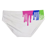 Graffiti Cushioned Men's Swimsuit Briefs