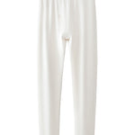 Men's Solid Color Double-Layer Bamboo Fiber Thermal Bottoms