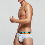 2 Pack Men's Sporty Cut Odor-Control Day-Long Comfort Snug Fit Briefs