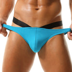 3-pack Men's Double-layer Pouch V-neck Double-waist Bikini