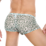4 Pack Leopard Print See-through Mesh Trunks