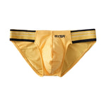 3 Pack Men's Solid Color Trendy Side Cut Low-Rise Lift Bikini