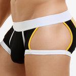 2 Pack Men's Soft Cotton Three-Hole Trunks