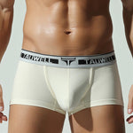 2 Pack Men's Ultra-Soft Breathable Cotton Supportive Fit Sporty Cut Comfy Trunks