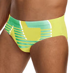 2 Pack Men's Trendy Prints U-Pouch Low-Rise Skin-Friendly Swim Briefs