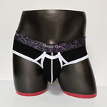 2 Pack Men's Detachable Front Pouch Durable Stretch Skin-Friendly Briefs