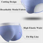 Men's Seamless Spliced Color Pouch Briefs