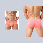 4 Pack Men's Premium Cotton Antibacterial Supportive Large Pouch Zero-Irritation Trunks