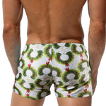 Men's Bold Prints Quick-Dry Fabric Seamless Comfort Swim Shorts & Trunks