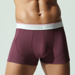 2 Pack Men's Mid-Rise Solid Color Seamless Soft & Comfort Stretch Fit Trunks