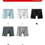 2 Pack Men's Nylon Breathable Sports Anti-Chafing Casual Business Boxer Briefs