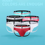 3 Pack Men's Mesh Thong with Stretch & Breathable 3D Support Pouch