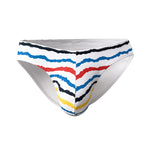 4 Pack Men's Low Rise Print U-Pouch Moisture Wicking Bikinis