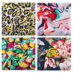 3 Pack Men's Low-Rise Breathable Ice Silk Print Sexy U-Pouch Thongs