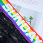 2 Pack Men's Rainbow Mesh Lightweight Breathable Bikinis