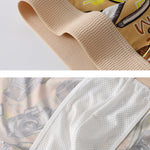 3 Pack Men's Trendy Print Ice Silk & Breathable Casual Style Boxers Shorts