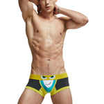 Men's Cartoon Low-rise Cotton Trunks