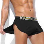 2 Pack Men's Comfortable Lounge Sport Boxer Briefs