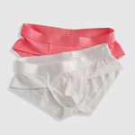 3 Pack Men's Cooling Silktech Briefs - U-Pouch Design & Checkered Antibacterial Lining
