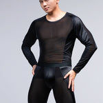 Men's Lightweight Shape-Retaining Fabric Chafe-Free Design Activewear Tops & Tights