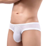 2 Pack Men's Low Rise Back Hollow 3D U-convex Large Pouch T-Back Briefs