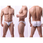 2 Pack Men's Solid Sexy Low-Rise Briefs