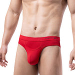 3 Pack Men's Solid Color Contoured Pouch Skin-Friendly Jockstraps
