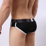 Zipper Belt Printed Cotton Pouch Briefs