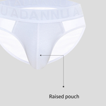 2-pack Men's Sexy Semi-transparent Ribbed Briefs