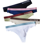 4 Pack Men's Seamless Ice Silk Cooling Touch Low-Rise Thongs