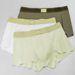 3 Pack Men's Ultra-Soft Modal Seamless Comfort Comfy Waistband Trunks