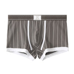 4 Pack Men's Ultra-Soft Breathable Cotton Striped Design Comfort Trunks & Boxers Briefs