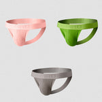 2 Pack Men's Ribbed U-Pouch Sexy Jockstrap