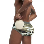 Men's Camouflage Removable Hip Pad Boxer Briefs