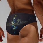 Men's Bold Prints Sporty Cut Anti-Chafing UV Protection Swim Briefs
