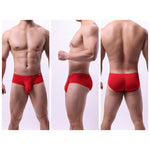 2 Pack Men's Low-Rise Contoured Pouch Stretch Fit Sporty Cut Trunks