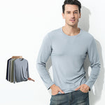 Men's Double-sided Modal Long-sleeved Solid Color T-shirt